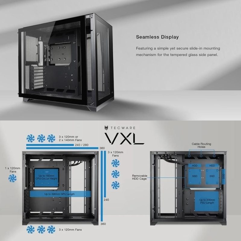 Tecware Vxl Dual Chamber Atx Case Sweetloot