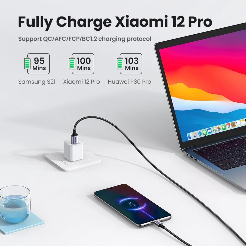 UGREEN USB-A to USB-C Fast Charging Cable - Image 3