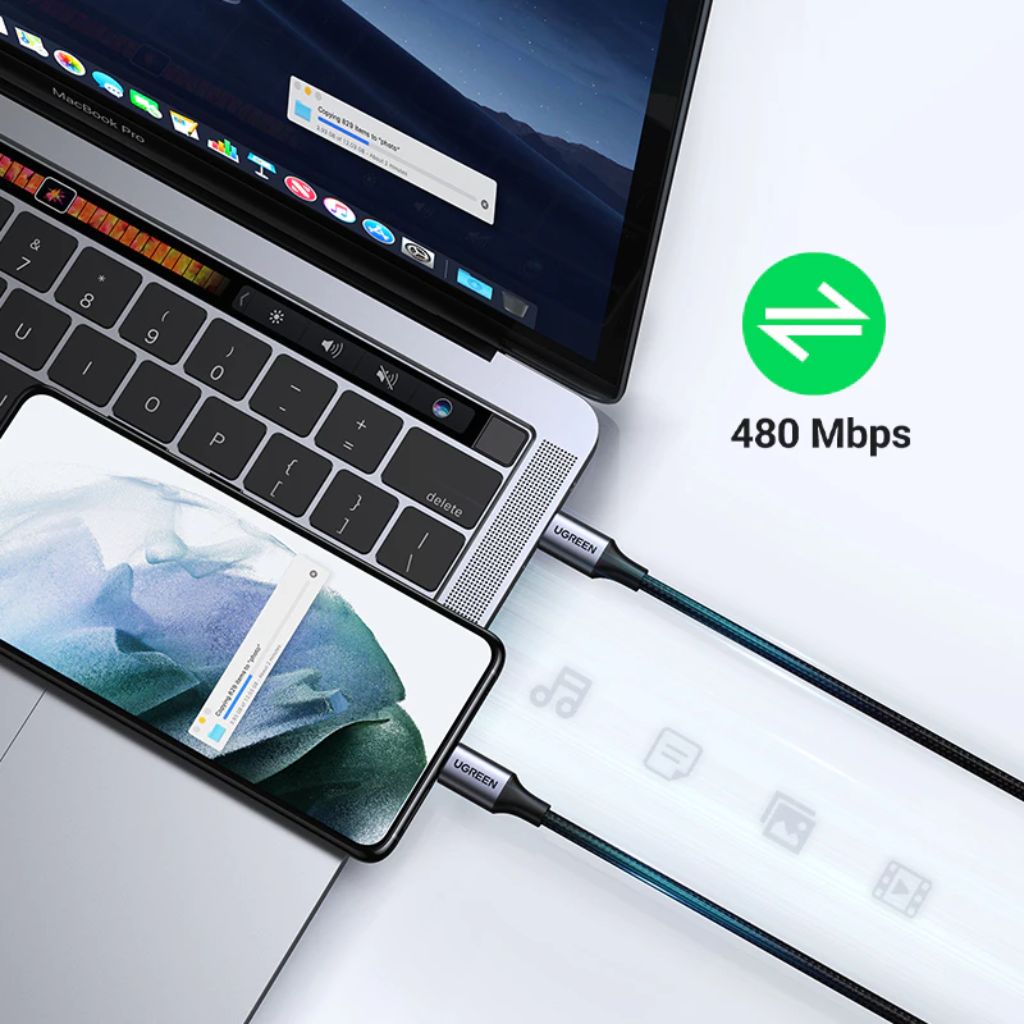 UGREEN USB-C to USB-C 60W PD Fast Charging Cable - Image 4