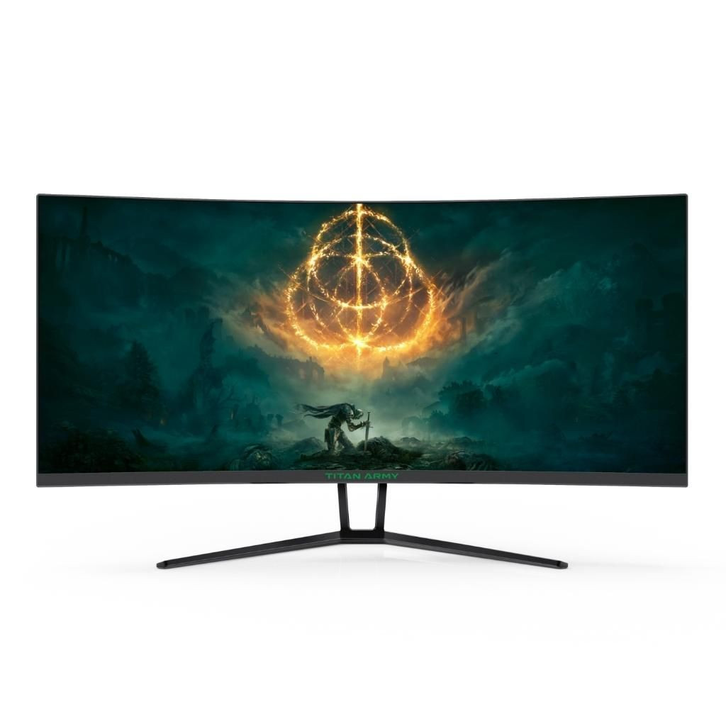 TITAN ARMY 344K165HZ HDR400 Curved Immersive Gaming Monitor UltraWide WQHD  3440x1440 FreeSync 1ms 144HZ 1000R Built-in Speaker