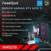 SWEETLOOT Zephyr - Intel 12th Gen Core i5 12400F RTX 3070 Ti Gaming PC Package
