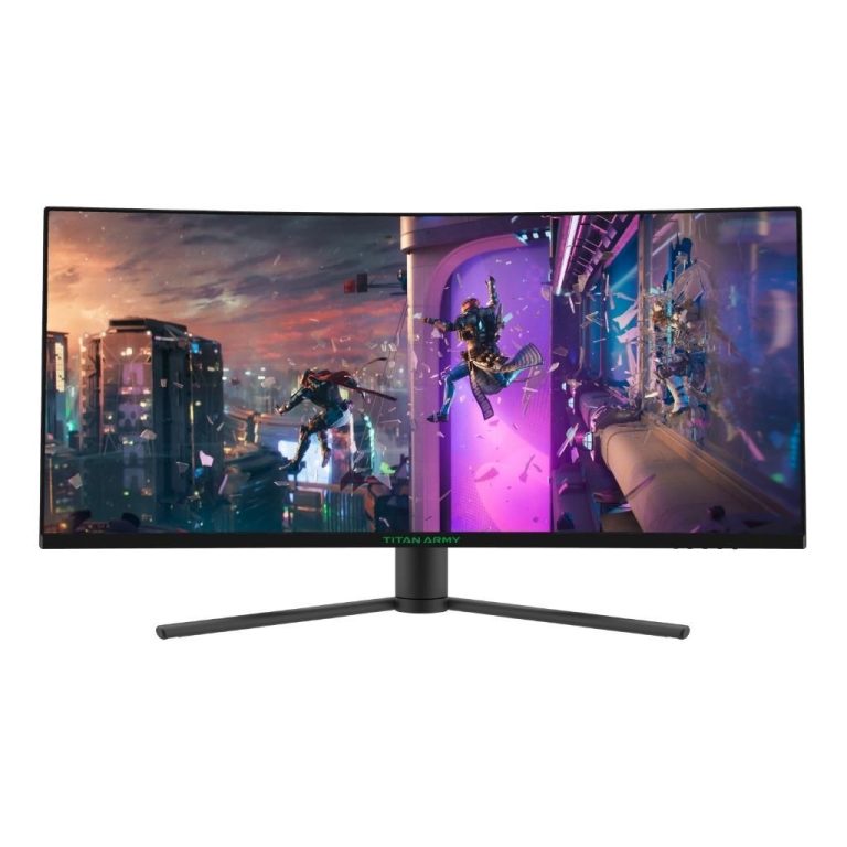 Titan Army C34CHR 34” Curved 144Hz 1ms WQHD VA Ultrawide Gaming Monitor ...