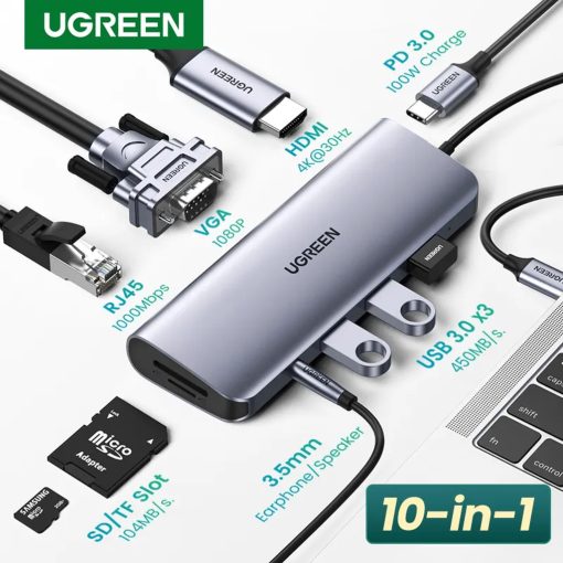 UGREEN 10-in-1 USB C Hub
