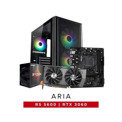 SWEETLOOT ARIA AMD Ryzen 5 5600 RTX 3060 Gaming PC Package