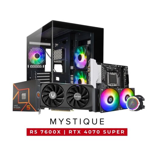 SWEETLOOT MYSTIQUE AMD RYZEN 5 7600X RTX 4070 SUPER Gaming PC Package