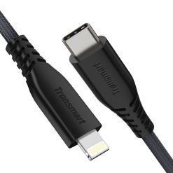 Tronsmart Double Braided Nylon USB-C to Lightning Cable Black