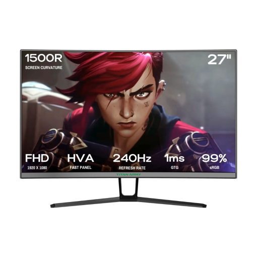 Titan Army N27SKC 27" FHD 240Hz 1ms Curved Gaming Monitor