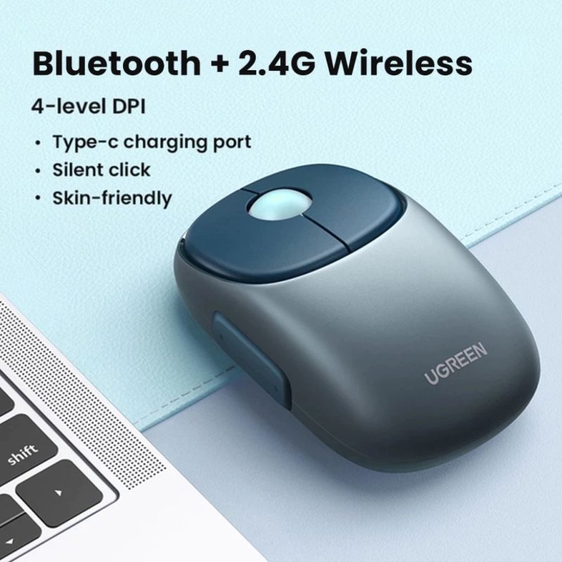 UGREEN FUN+ Wireless Mouse 2.4GHz + Bluetooth 5.0 - SweetLoot PC