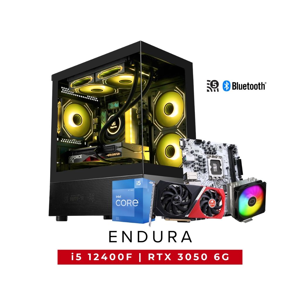 SWEETLOOT ENDURA Intel Core i5-12400F RTX 3050 6G Gaming PC Package