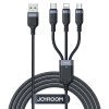 OYROOM 3-in-1 USB-A to Lightning + Type-C + Micro Multi-Use Series USB Charging Data Cable (S-A18)