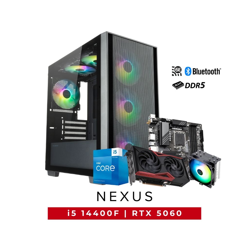 SweetLoot Nexus Intel Core i5-14400F RTX 5060 PC Package