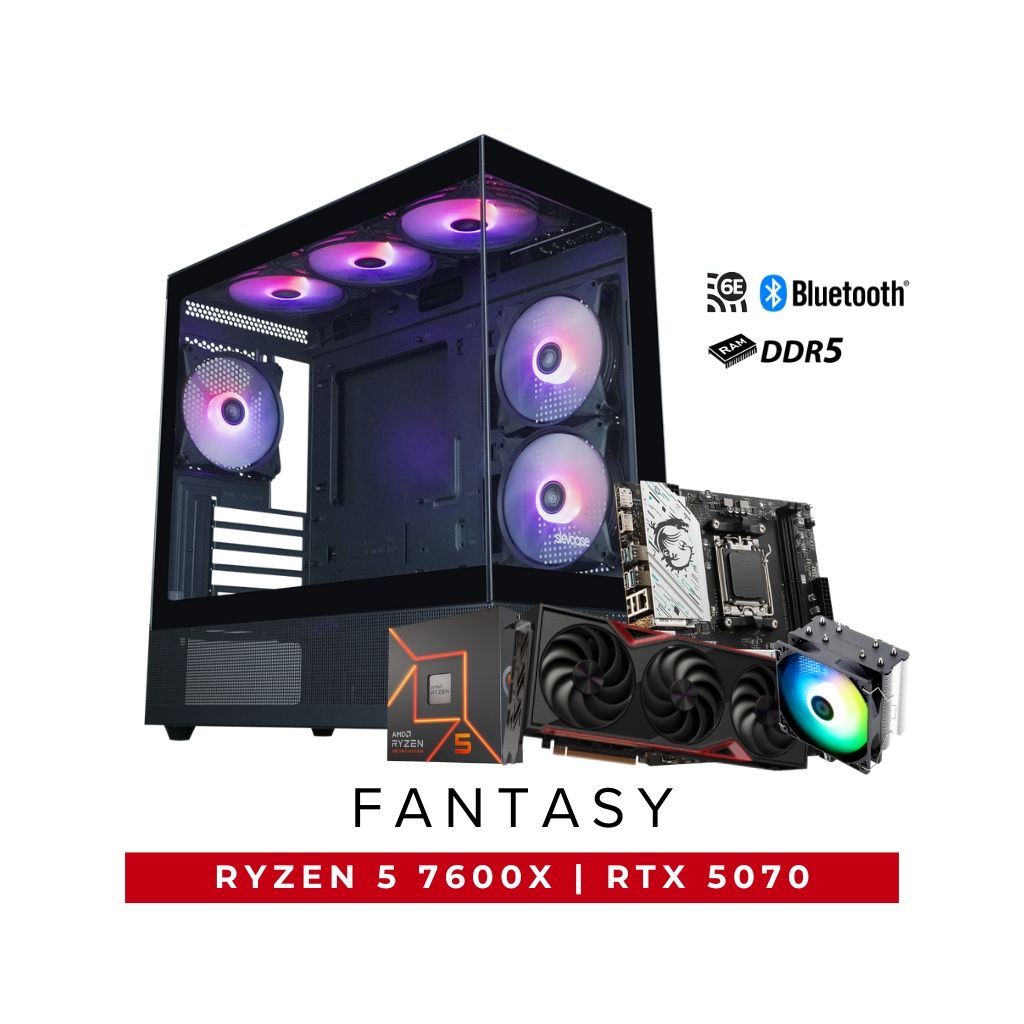 SweetLoot Fantasy AMD Ryzen 5 7600X RTX 5070 PC Package