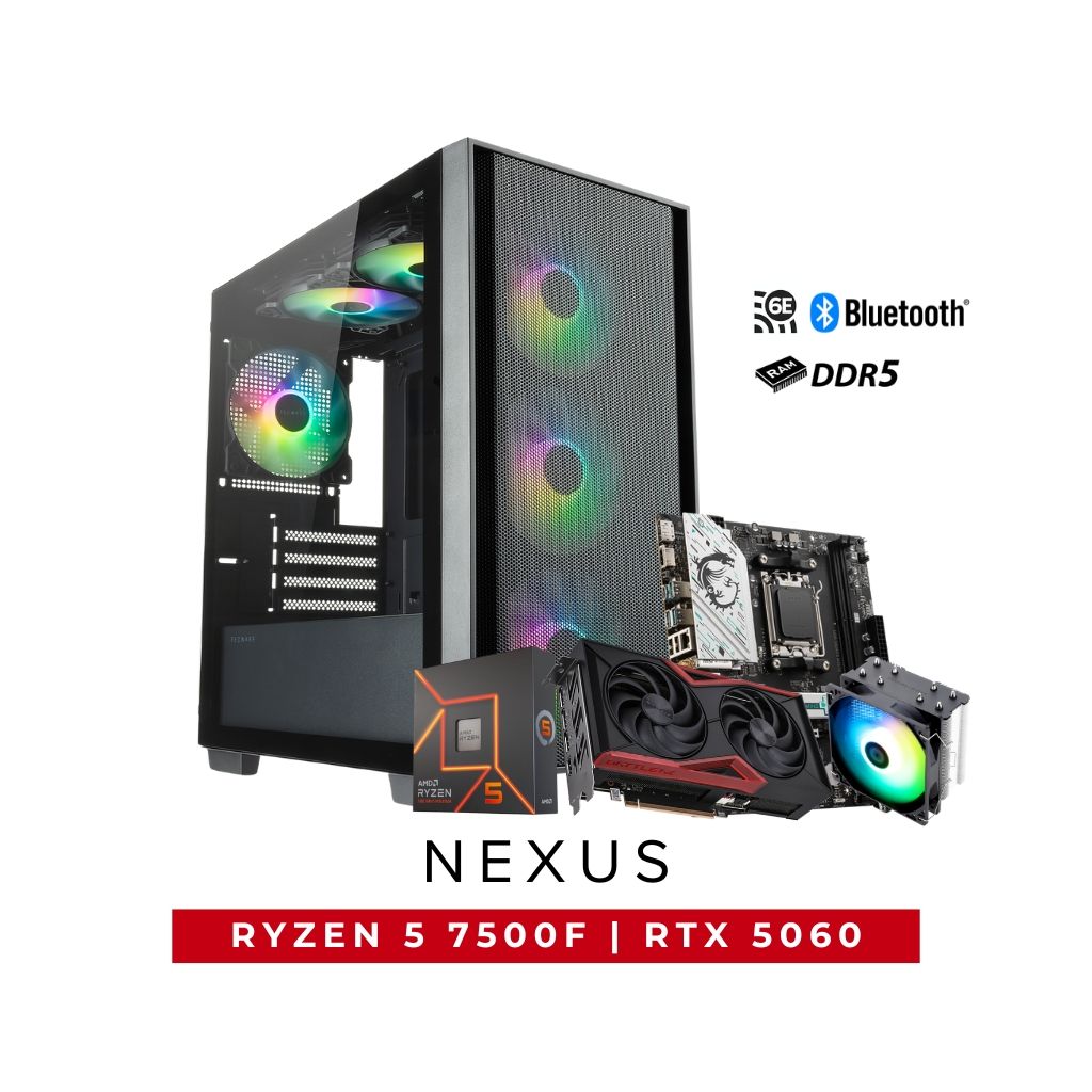 SweetLoot Nexus AMD Ryzen 5 7500F RTX 5060 PC Package