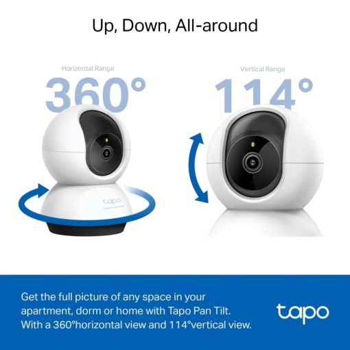 TP-Link Tapo C220 2K 4MP QHD Pan/Tilt AI Home Security Wi-Fi Camera - Image 4