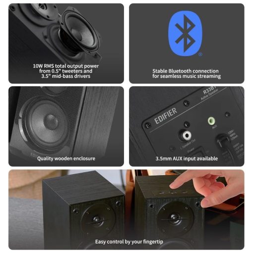 Edifier R33BT Active Bluetooth Computer Bookshelf Speakers - Image 3