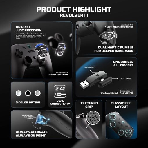 Fantech WGP12S Revolver III Wireless Multi-Platform Gamepad - Image 3
