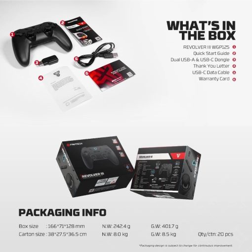 Fantech WGP12S Revolver III Wireless Multi-Platform Gamepad - Image 8