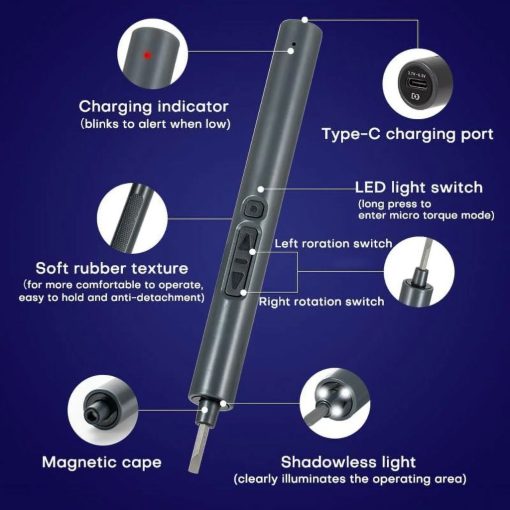 GLINK 28-IN-1 Precision Electric Screwdriver Set - Image 3