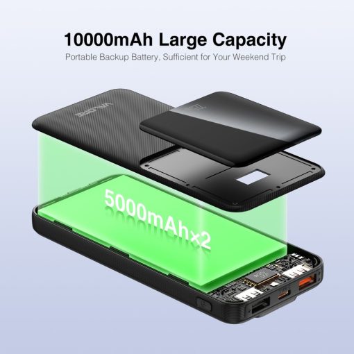 Valore PD50 PD20W 10000mAh Power Bank with Dual Built-in Cables - Image 7