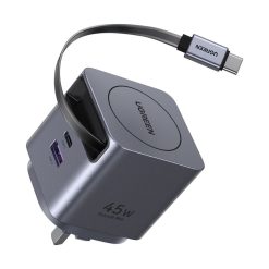 UGREEN Nexode Pro 45W GaN Fast Charger with Retractable Cable