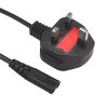 GLINK UK Plug to 2-Pin IEC C7 Power Chord 1.5M