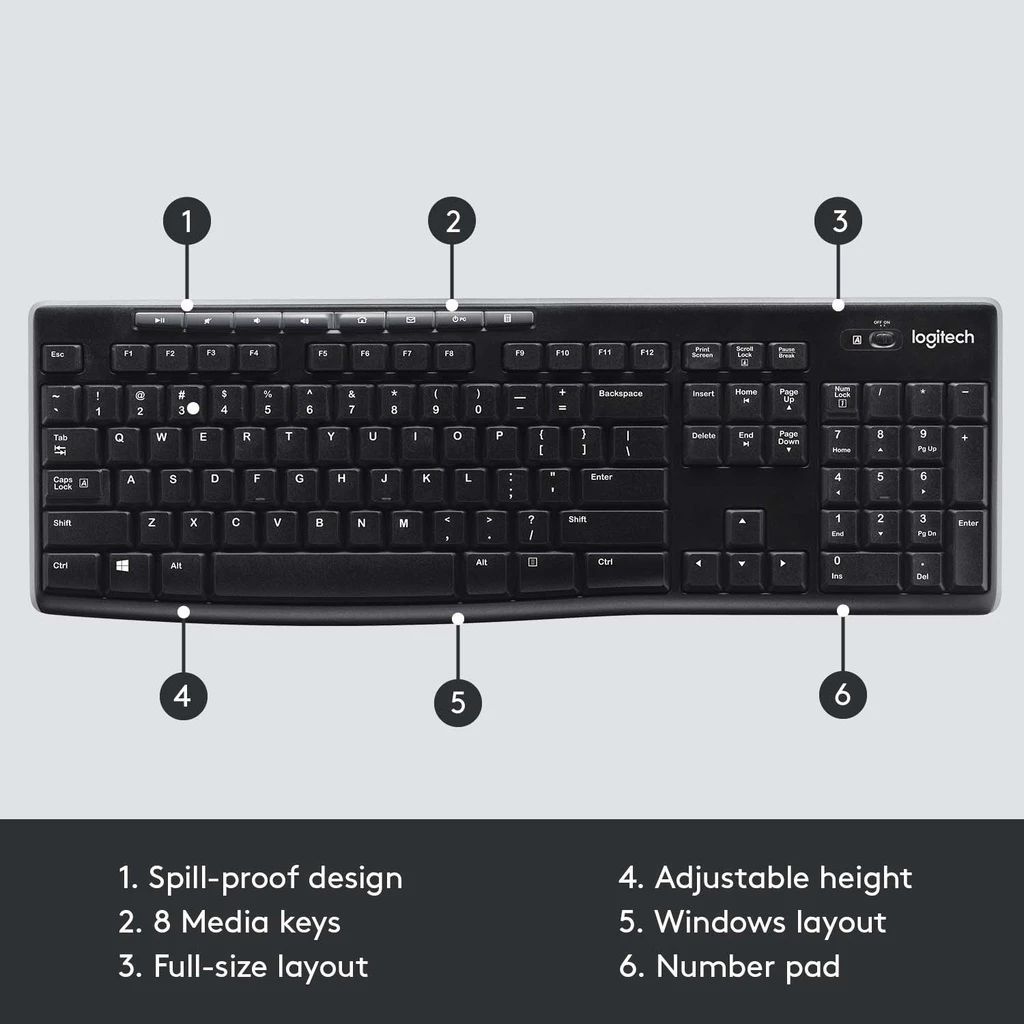 Logitech K270 Wireless Keyboard - Image 6