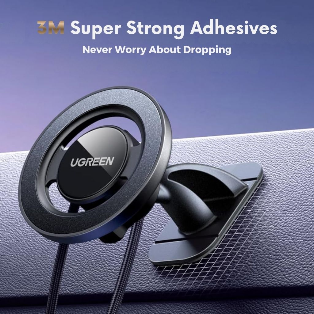 UGREEN 2-in-1 Air Vent Dashboard Magsafe Car Phone Mount - Image 7