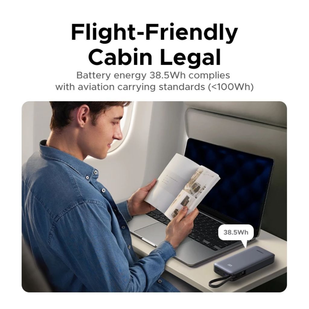 UGREEN 20000mAh 45W Fast Charging Power Bank with Built-In Cable - Image 6