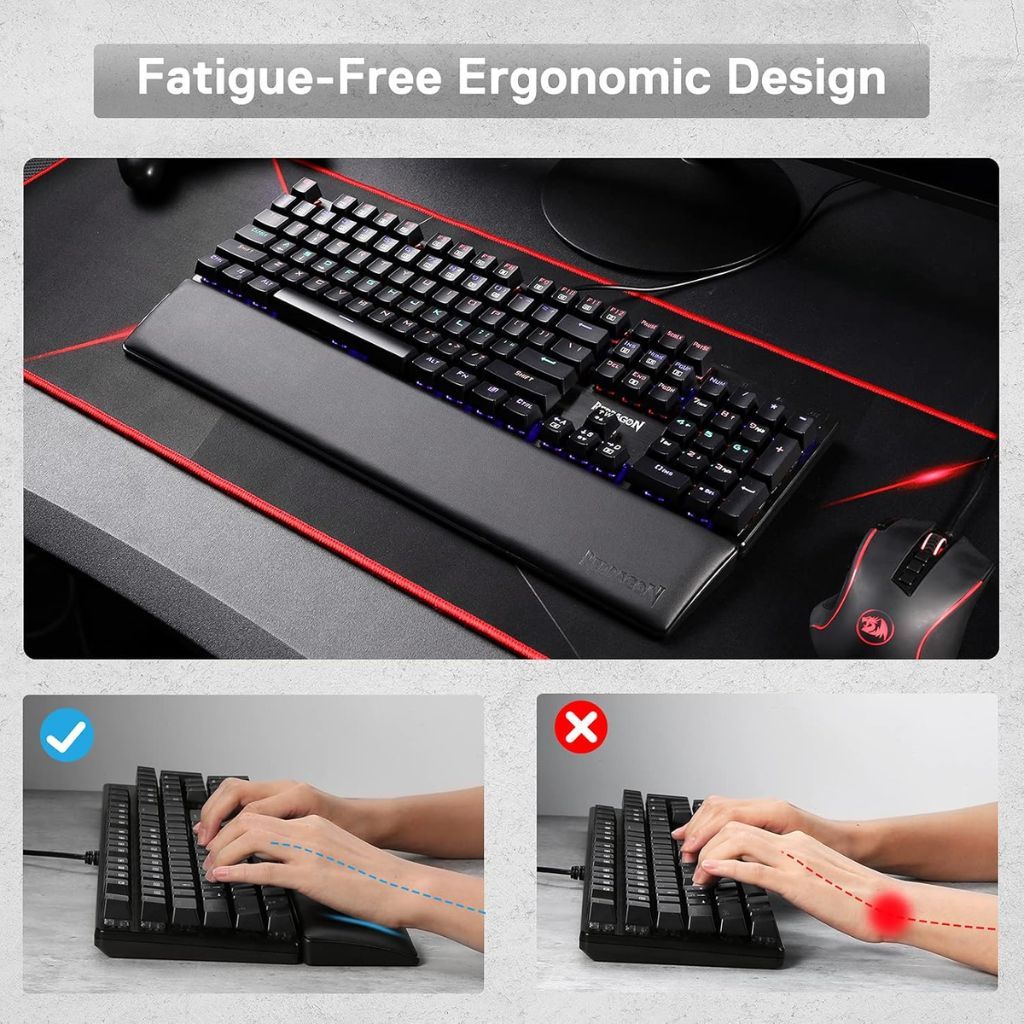 Redragon Meteor Computer Keyboard Wrist Rest Pad - Image 6