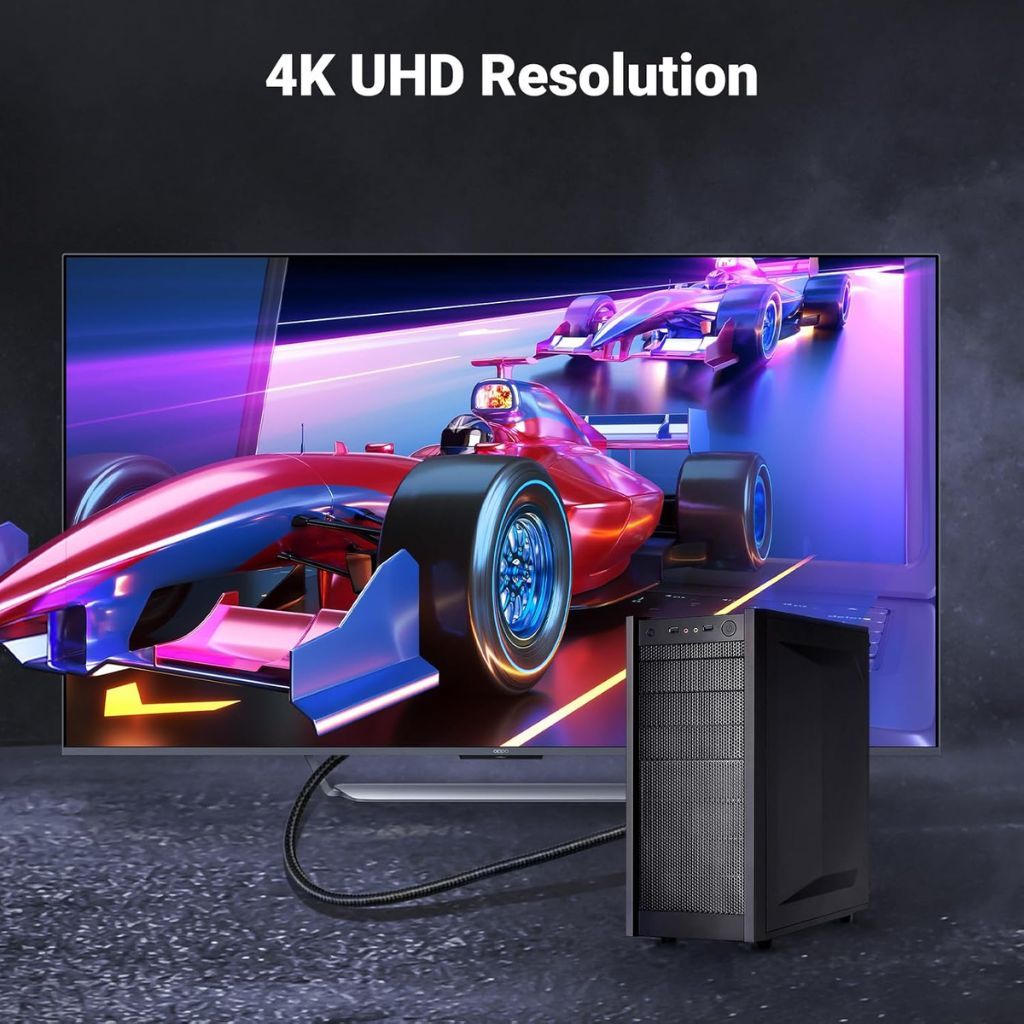 UGREEN 4K DisplayPort Male to HDMI Male Cable - Image 2
