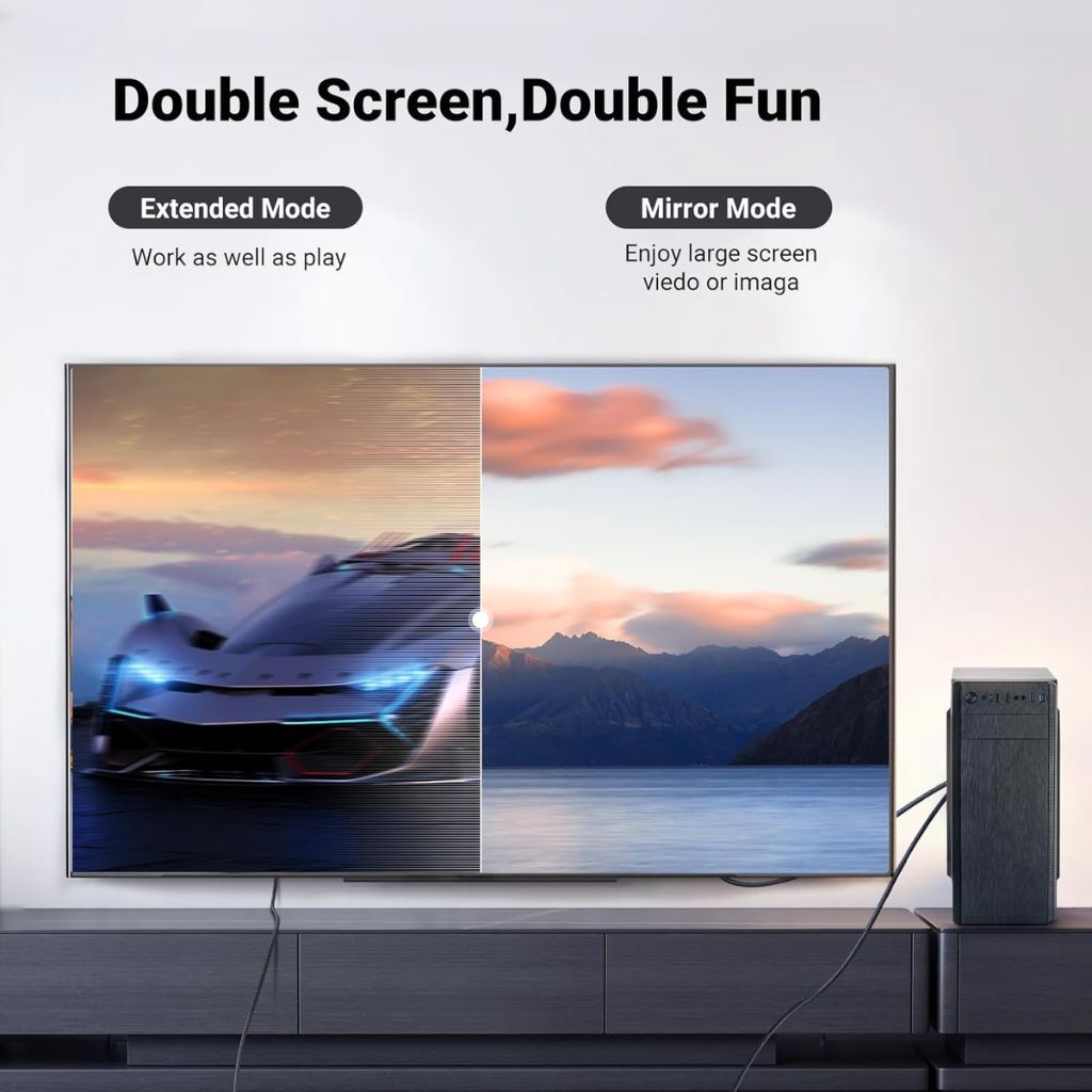 UGREEN 4K DisplayPort Male to HDMI Male Cable - Image 3