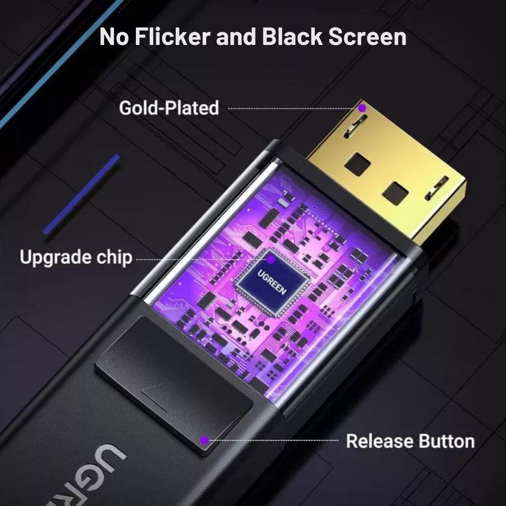 UGREEN 4K DisplayPort Male to HDMI Male Cable - Image 6