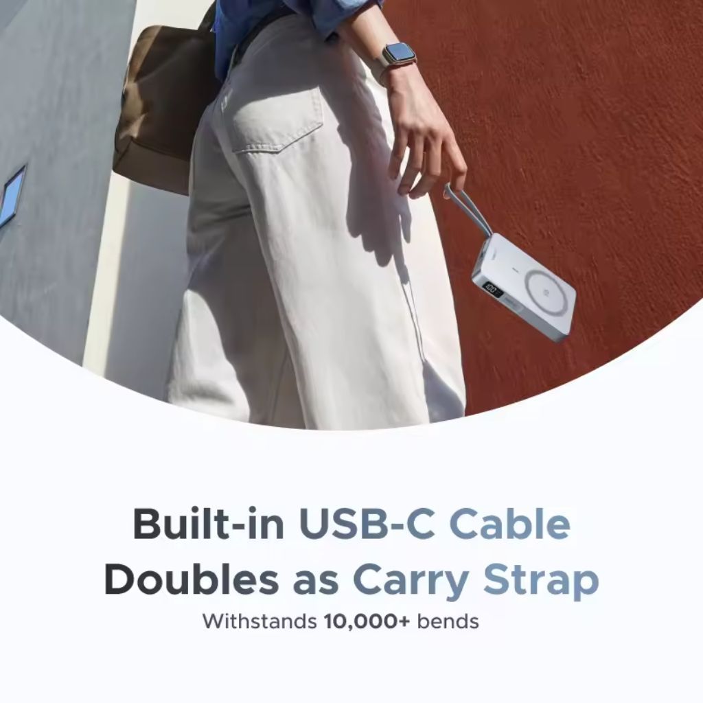 UGREEN MagFlow 10000mAh Qi2.2 25W Magnetic Wireless Power Bank - Image 5