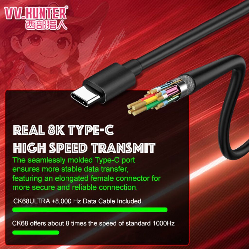 VV.Hunter CK68 Ultra 68-Key High-Speed Magnetic Switch Mechanical Keyboard - Image 4