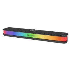 Sades Posevolt Compact Desktop RGB Soundbar - Black