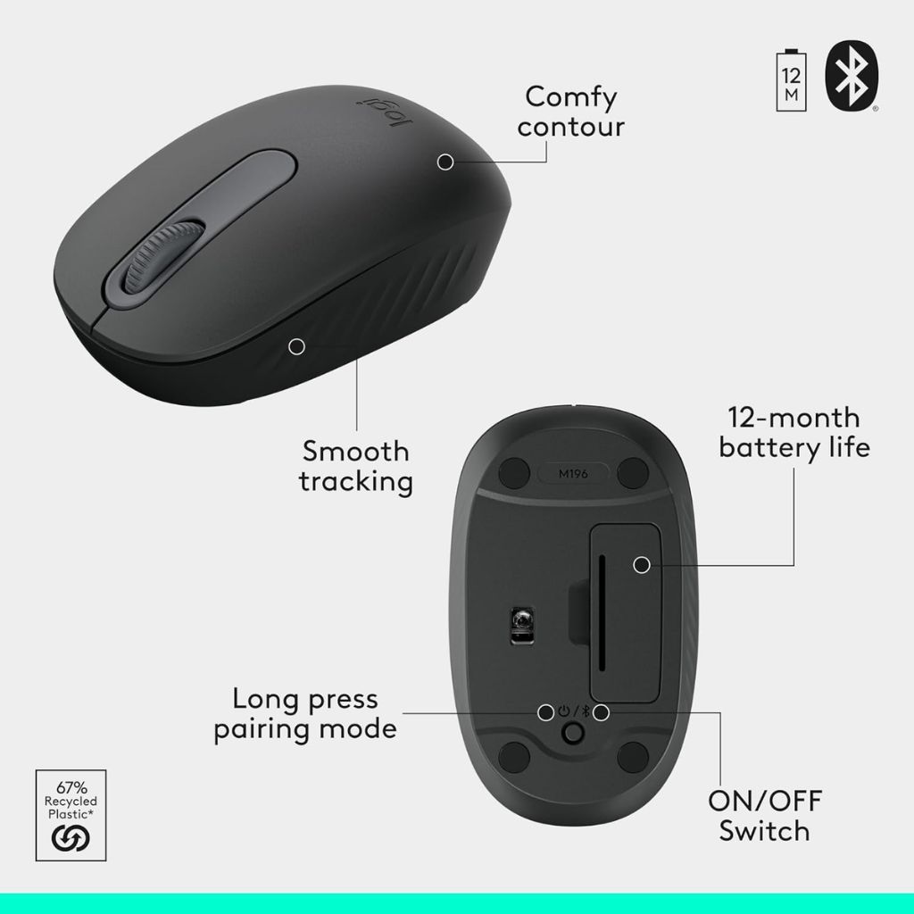 Logitech MK250 Bluetooth Wireless Keyboard & Mouse Combo - Image 7
