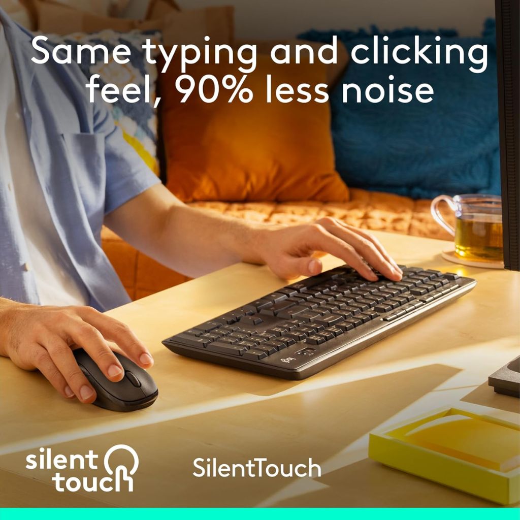 Logitech MK295 Silent Wireless Keyboard & Mouse Combo - Image 2