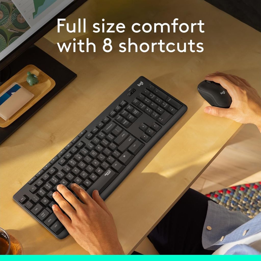 Logitech MK295 Silent Wireless Keyboard & Mouse Combo - Image 4
