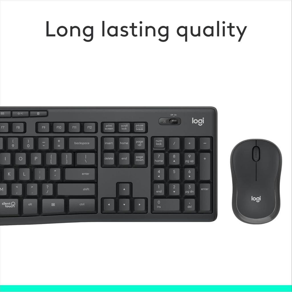 Logitech MK295 Silent Wireless Keyboard & Mouse Combo - Image 7