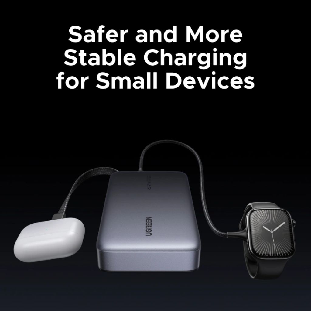 UGREEN 20000mAh 67W Power Bank with Built-in Cable - Image 10