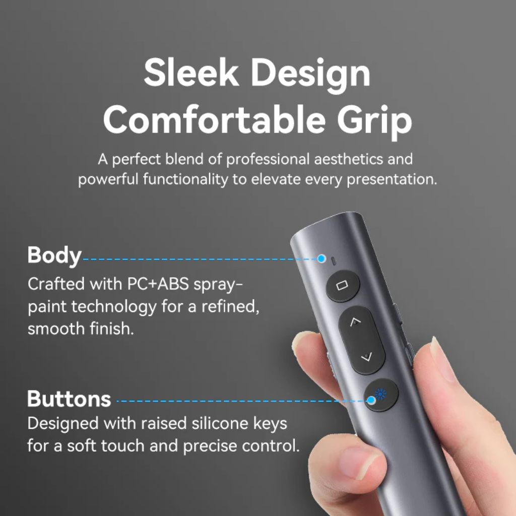 Vention Wireless Presentation Clicker with Red Laser Pointer - Image 10